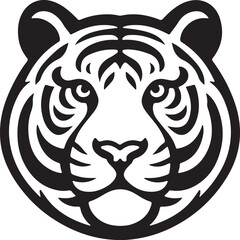Best Tiger Head vector, Silhouette, illustration. 