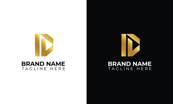 Minimal Innovative Initial VD logo and DV logo. Letter D V VD DV creative elegant Monogram. Premium Business logo icon. White color on background