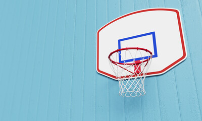 레트로 농구 골대 나무 벽 Retro Basketball Backboard with Wood Wall