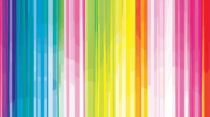 Vibrant Rainbow Striped Wallpaper for Creativity