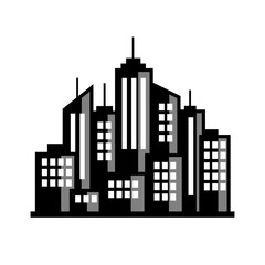 City vector icon on white background - 740708705