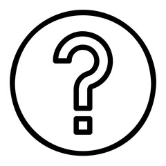 question outline icon