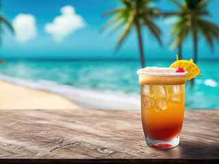 french connection, cocktail on the beach, fresh tropical drink, exotic refreshment, international cocktails