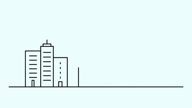 LINE ANIMATION OF THE BUILDINGS
