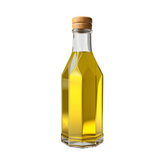 Olive oil bottle isolated on transparent background