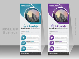 Modern Business Roll up Banner design and A simple, modern, flat & clean Roll up Banner design . Business  roll up banner .	