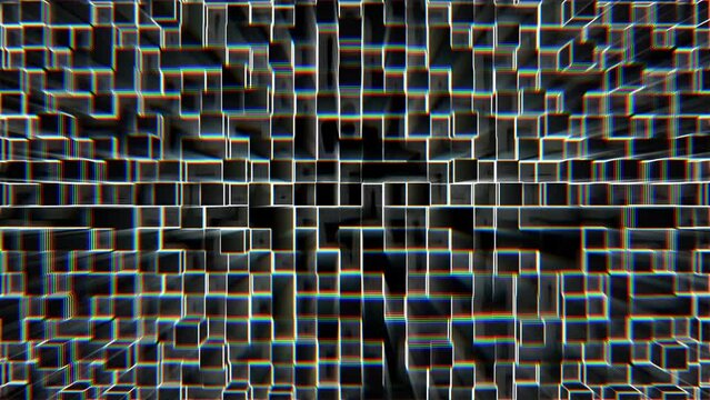 Extruded Lines Abstract Motion Background