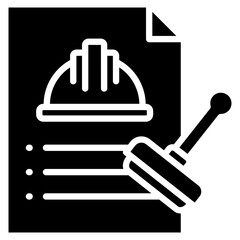 Permit Processing  Icon Element For Design