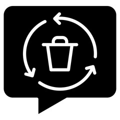Obraz premium Waste Management Consultation Icon Element For Design