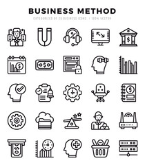 Business Method Icon Bundle 25 Icons for Websites and Apps