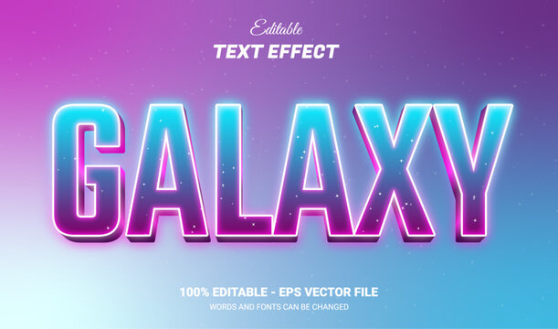 galaxy editable text effect