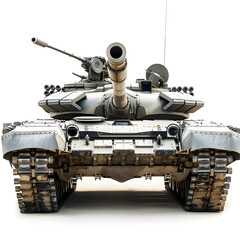 Fototapeta na wymiar Modern battle tank isolated on white