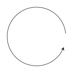 Black round arrows .Vector Icon Web Site Graphic. Recycle icon.