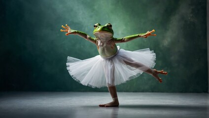 A graceful ballet dancer leaps into the spotlight on this special leap day in february, donning a stunning tutu and showcasing her exquisite choreography