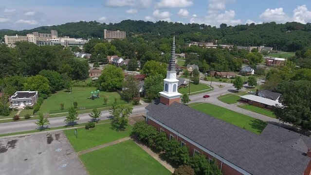 view from the top of a church