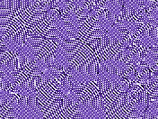Geometryczna mozaika drobnych trójkątów w fioletowej kolorystyce. Wzór przypominjący skórę węża. Abstrakcyjne tło, tekstura - 740728368