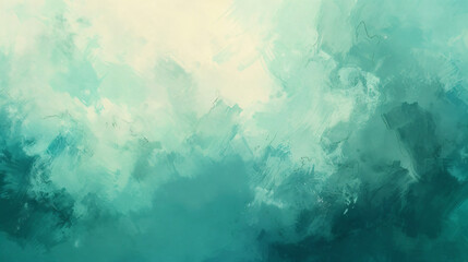 Illustration. Soft pastel turquoise background.