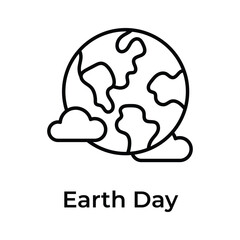 Get this amazing icon of international earth day in modern design style