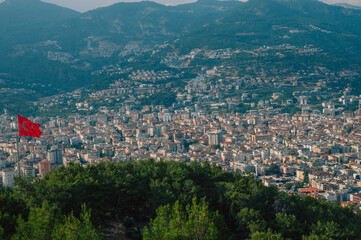 Alanya city, Turkey, view from red tower (kizil kule)