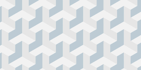 Minimal modern cubes geometric tile and mosaic wall grid backdrop hexagon technology wallpaper background. White and gray geometric block cube structure backdrop grid triangle texture vintage design