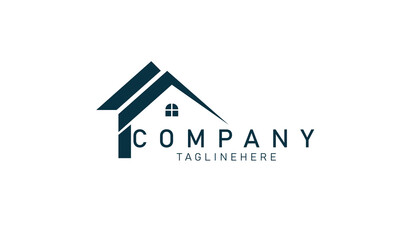 real estate creative logo design in a minimal style