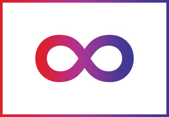 autism infinity loop icon, autism infinity symbol in gradient
