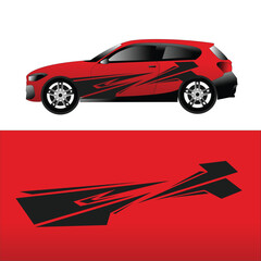 vector car background decal design. car livery decals
