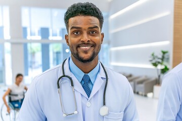 Portrait of a Black male doctor 