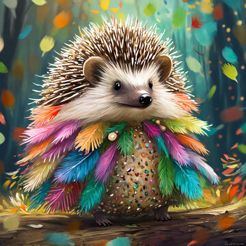 Igel im Federkleid