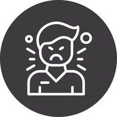 Naklejka premium Impatience Icon