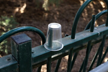 A fence in a city park in northern Israel.