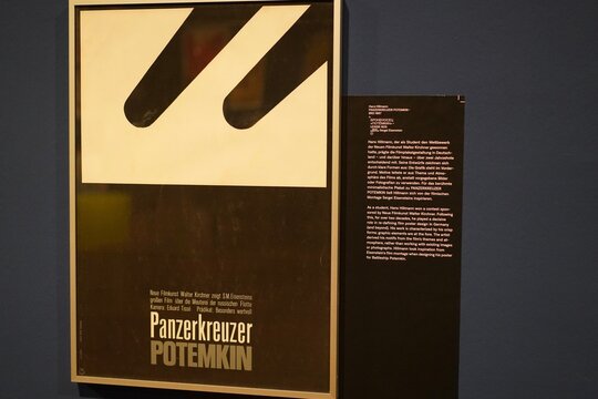 Filmplakat Zu Panzerkreuzer Potemkin Von Sergei Eisenstein Im Kulturforum In Berlin Am 20.02.2024