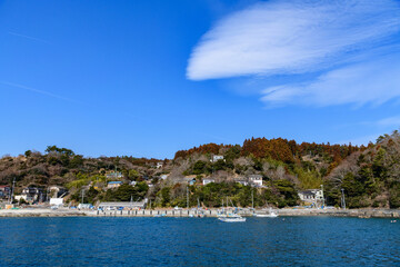 宮城 女川町と出島江島の離島航路
