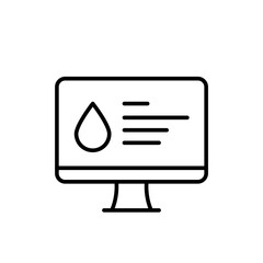 Water device outline icons, minimalist vector illustration ,simple transparent graphic element .Isolated on white background