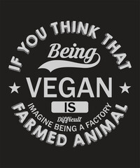 Fototapeta na wymiar If you think that being vegan