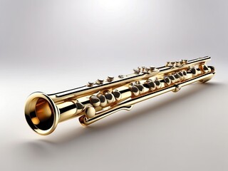 Fototapeta premium flute isolated on a white background