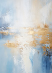 Azure Dreamscape: An Abstract Symphony in Blue and White