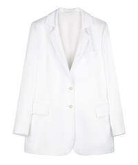 white jacket isolated on white background