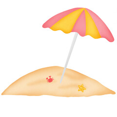 summer beach umbrella