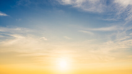 sunset sky with clouds