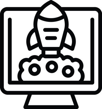 recommend clip art: Business success strategy icon outline vector. Revenue monetary raise. Finance wealth turnover