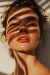 Mesmerizing Shadows: Editorial Shots of a 20-Year-Old Model in Natural Setting