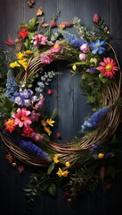 wreath of flowers