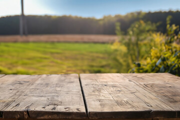 Fototapeta premium table with blurred background