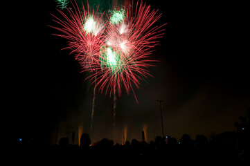 Fototapeta premium Höhenfeuerwerk