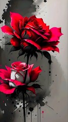 rose flower, rose vector, black rose, red rose, love rose