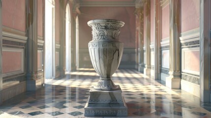 A 3D render of a product placed in a historical setting, emphasizing the heritage and legacy