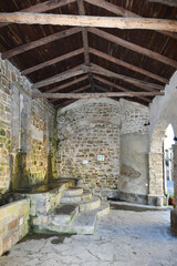 An ancient fountain in Perdifumo, a village in Campania in Italy.