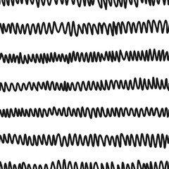Abstract graphic black- white seamless pattern. Simple background for fabric, textile and linen, decoration, invitation, wallpaper, pattern fills or web page backdrop, print, gift and wrapping paper