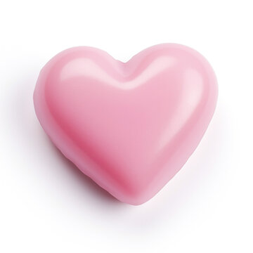 Isolated photo of a blank pink candy heart perfect